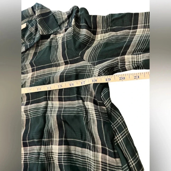 J. Jill Super Soft Flannel Button Down Shirt with Pockets Sz XS - Picture 7 of 8